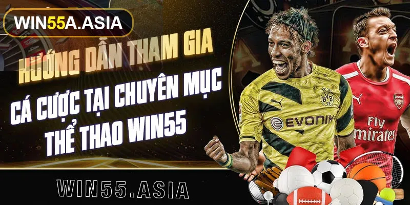 Tham gia cá cược thể thao WIn55 đơn giản cho tân thủ